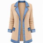 Freya | Blazer de Punto Detalles Vaqueros