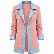 Freya | Blazer de Punto Detalles Vaqueros