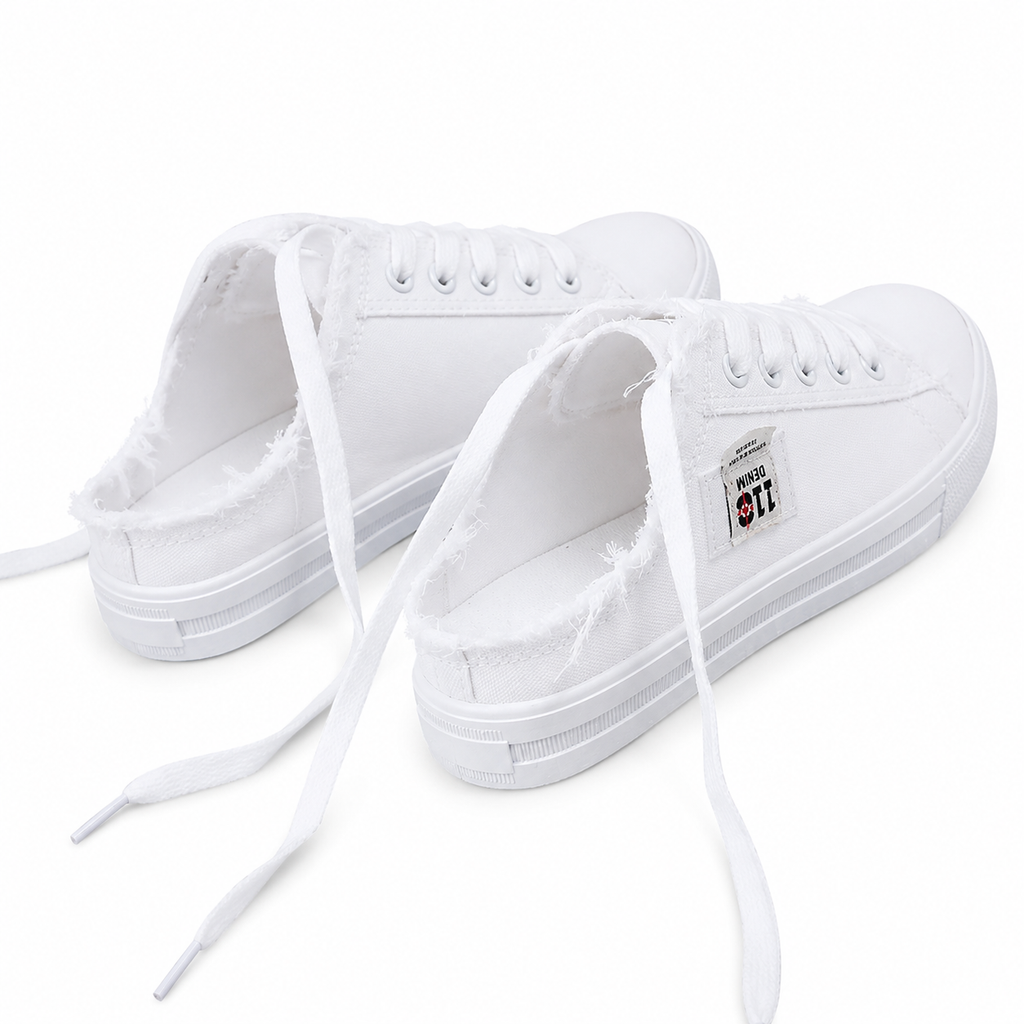 Erika | Zapatillas tipo mule de denim para mujer
