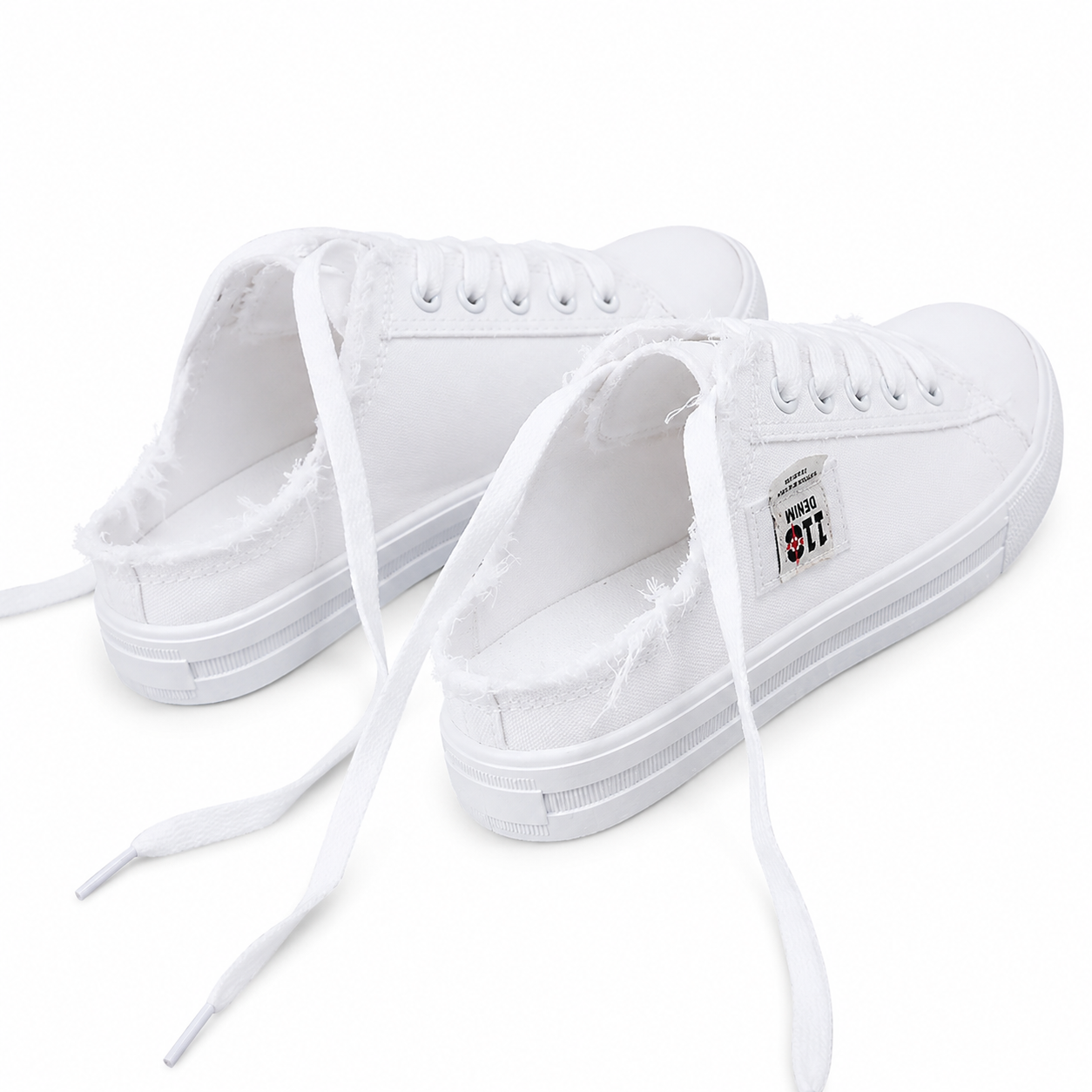 Erika | Zapatillas tipo mule de denim para mujer