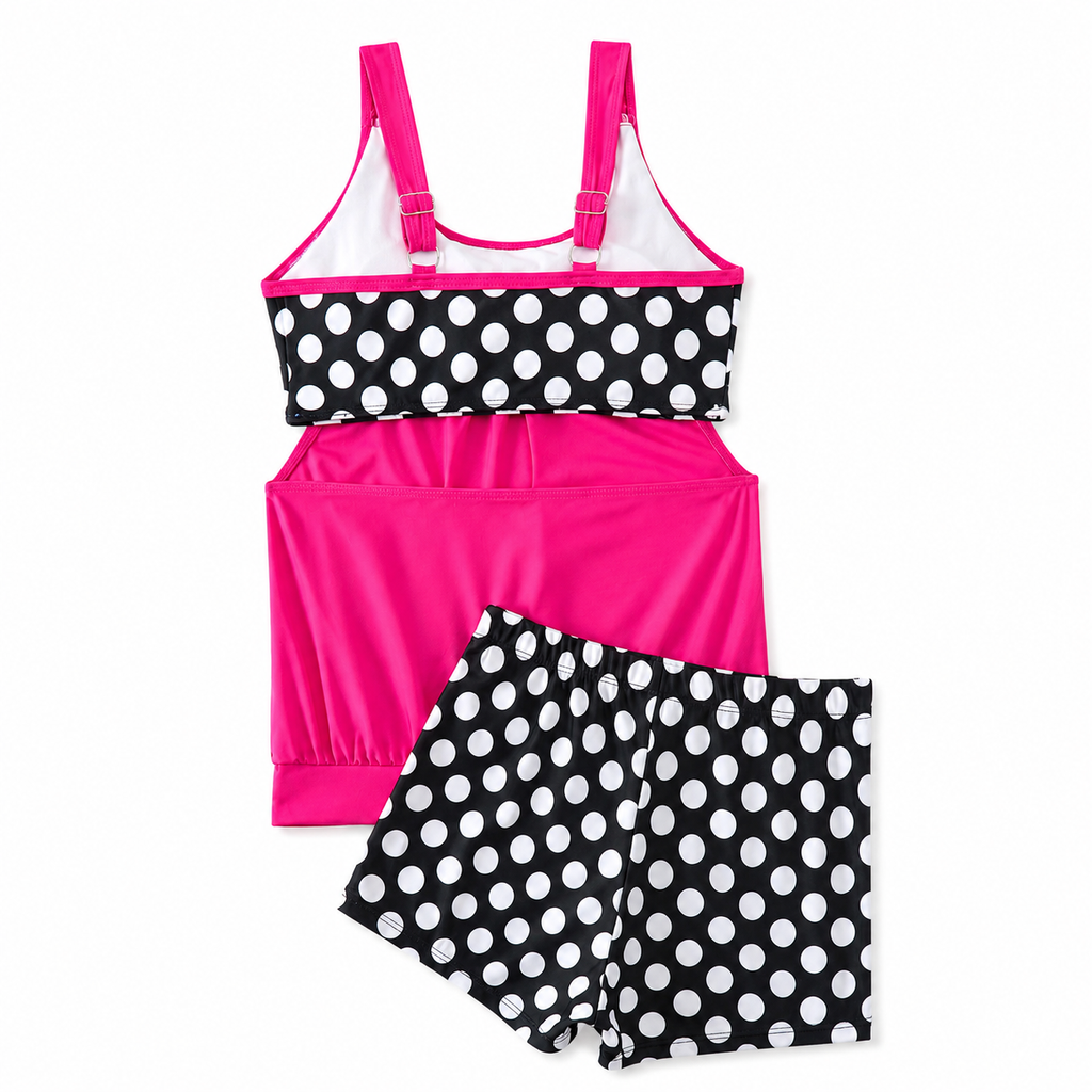 Grecia | Conjunto de bikini de dos piezas para mujer con lunares
