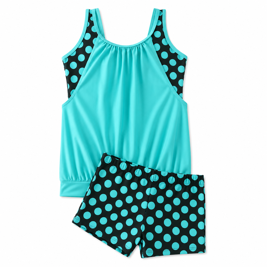 Grecia | Conjunto de bikini de dos piezas para mujer con lunares
