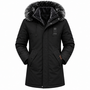 Zoran | Parka Media Larga con Capucha Desmontable
