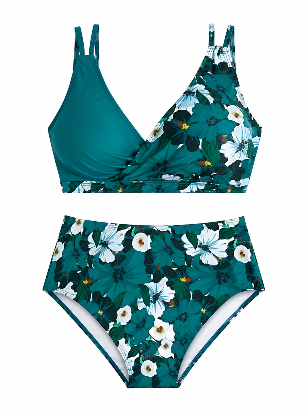 Lily | Bikini Floral de Talle Alto para Mujer