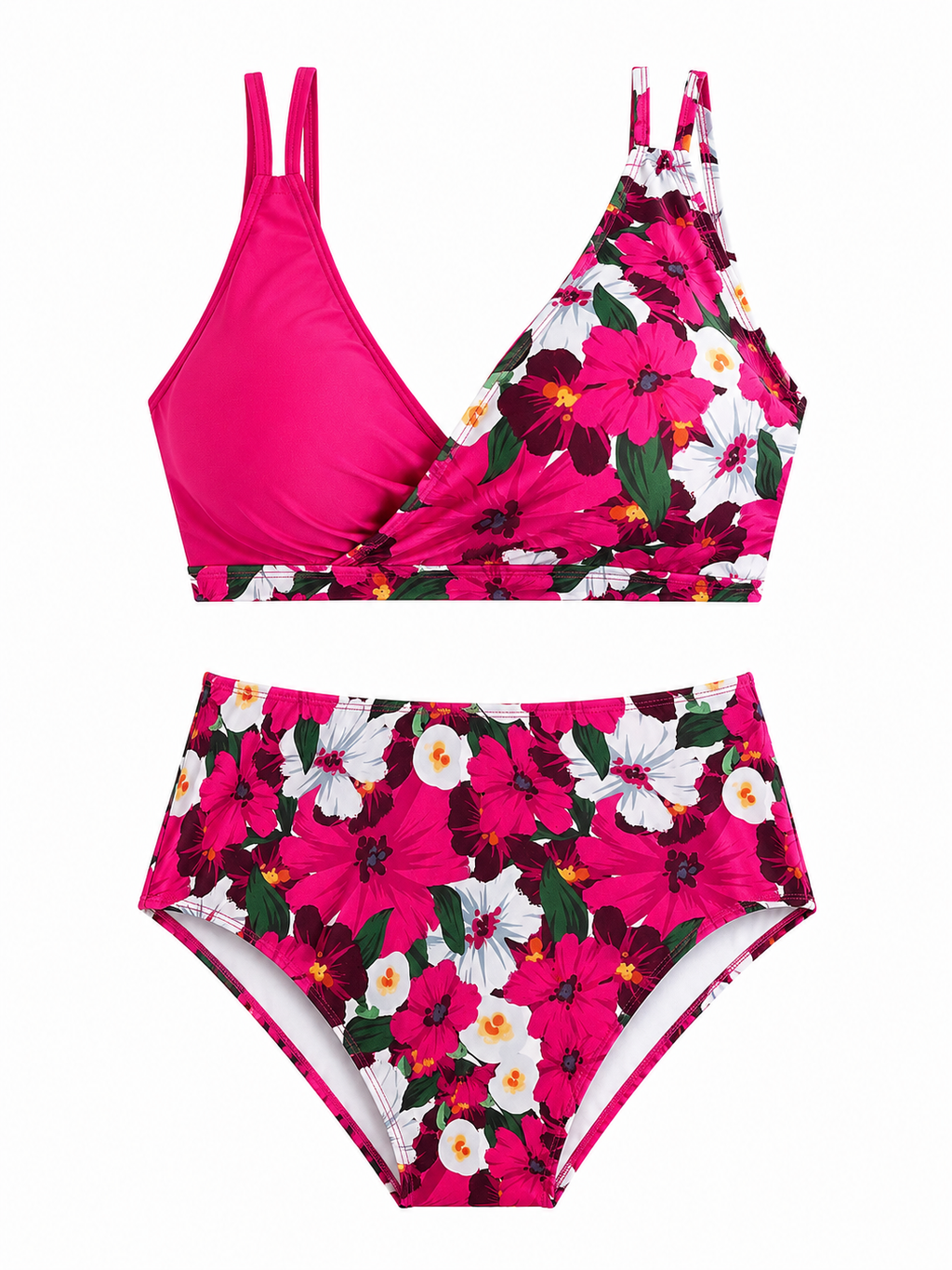 Lily | Bikini Floral de Talle Alto para Mujer