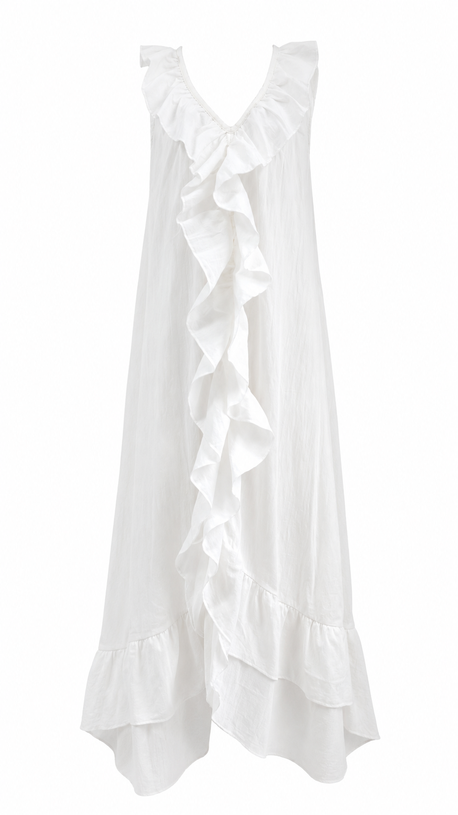 Claudia | Vestido Largo con Volantes