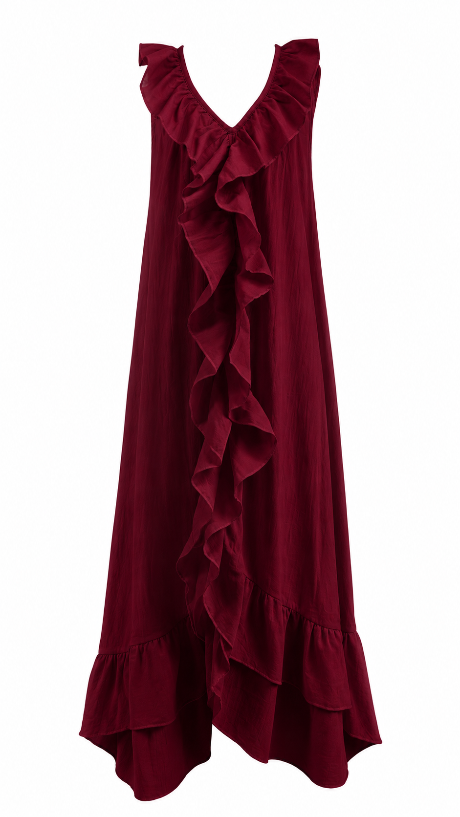Claudia | Vestido Largo con Volantes