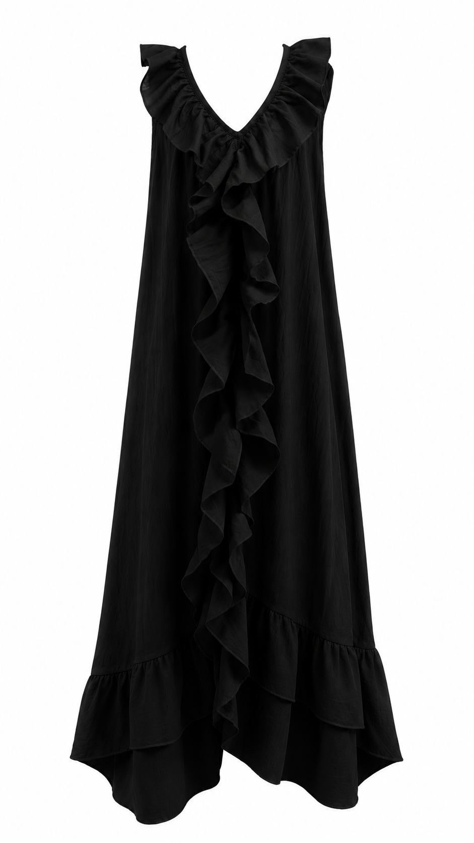 Claudia | Vestido Largo con Volantes