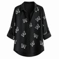 Peggy | Blusa Elegante “Butterfly Chic” – Sofisticación con un toque delicado