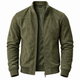 Pluma | Chamarra  Bomber Efecto Ante Cuello Alto