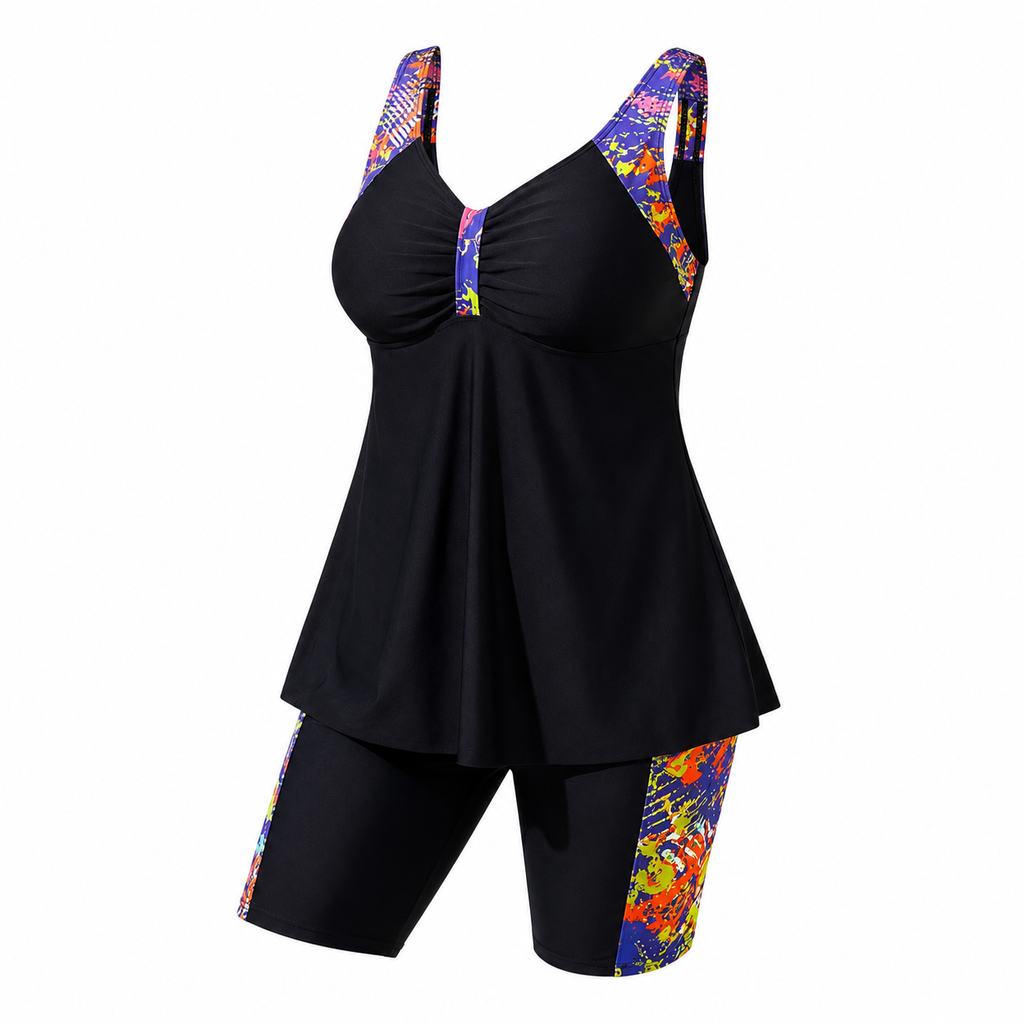 Carelis | Bikini  Deportivo con Short Estampado