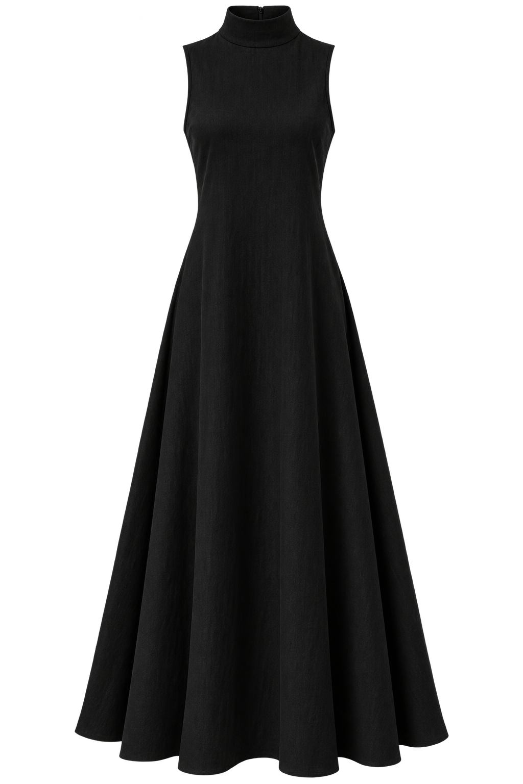 Anouk | Vestido Largo Negro Cuello Alto