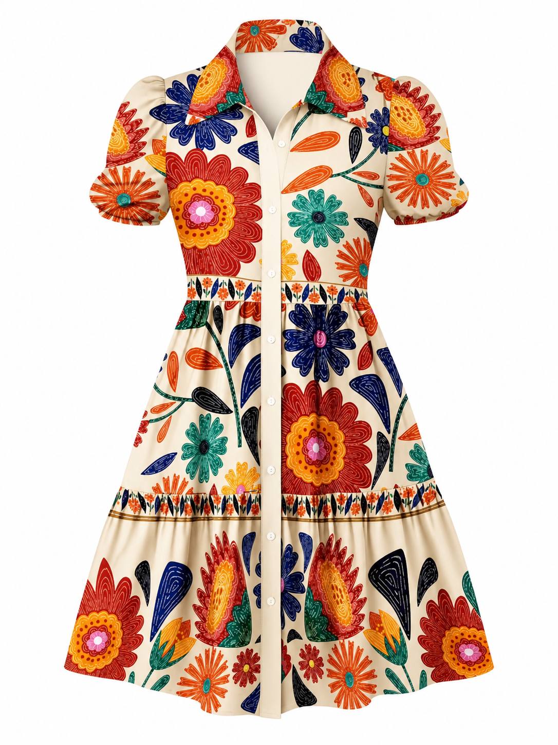 Jilari | Vestido Floral Botonado – Comodidad, estilo y confianza sin complicarte