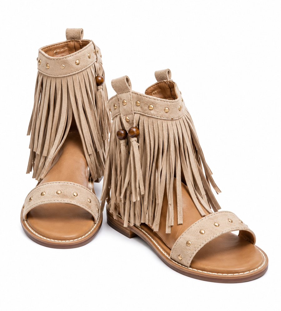 Ceci | Sandalias Bohemias Flecos y Tachas