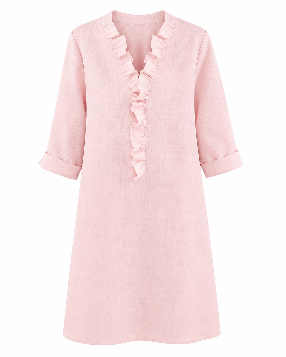 Asia | Vestido Elegante con Volantes – Corte Suelto y Estilo Femenino