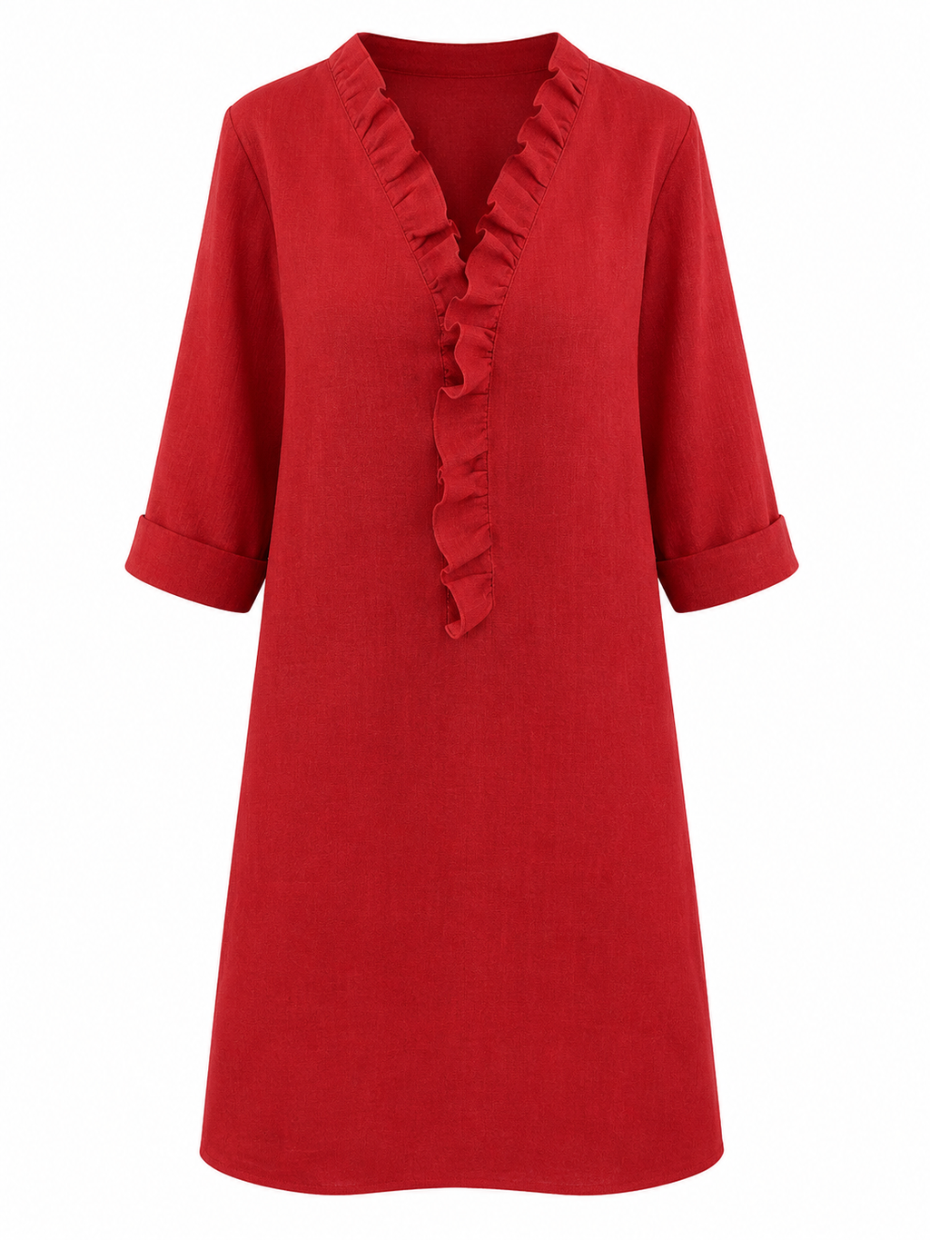 Asia | Vestido Elegante con Volantes – Corte Suelto y Estilo Femenino