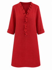 Asia | Vestido Elegante con Volantes