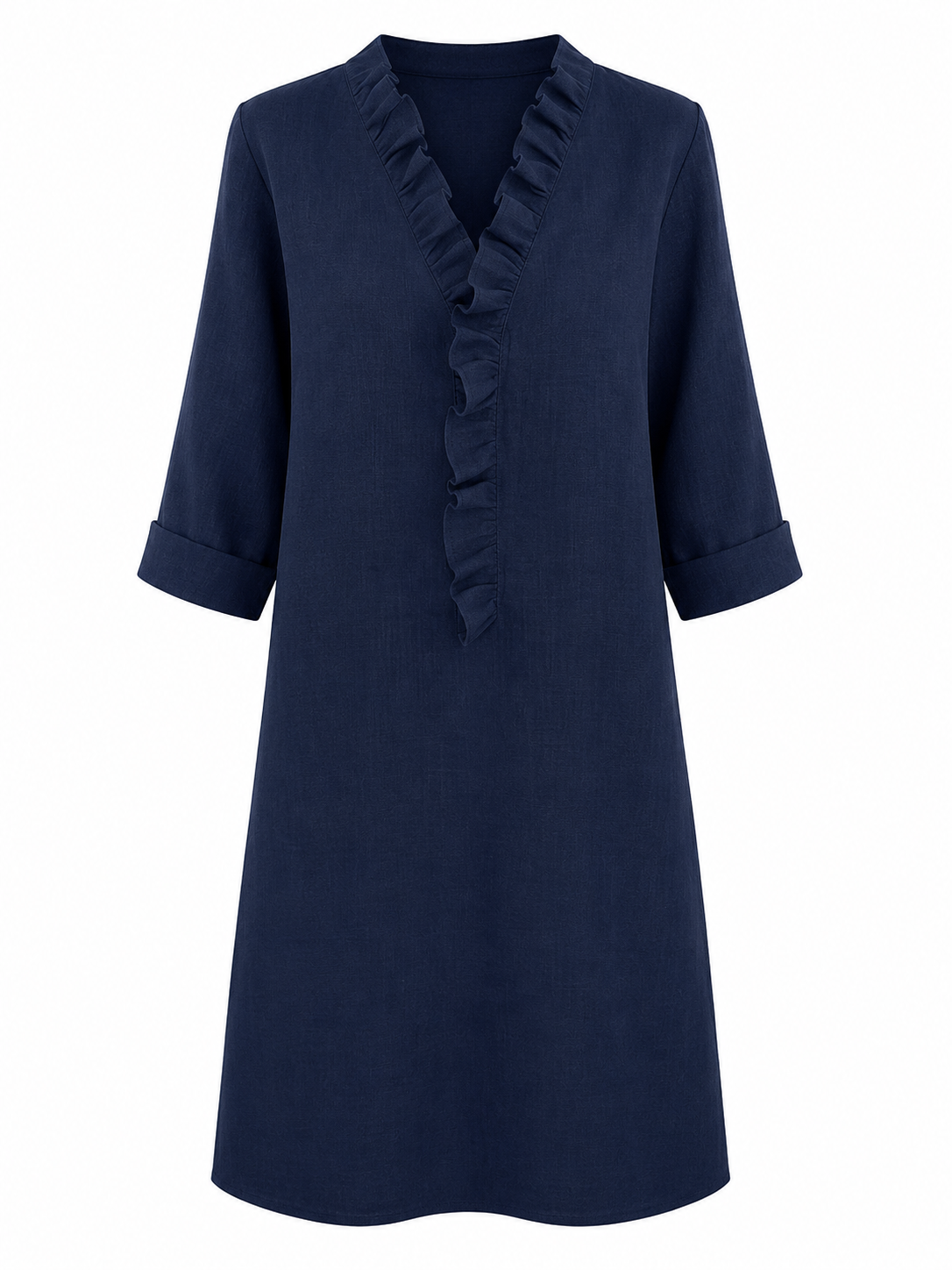 Asia | Vestido Elegante con Volantes – Corte Suelto y Estilo Femenino
