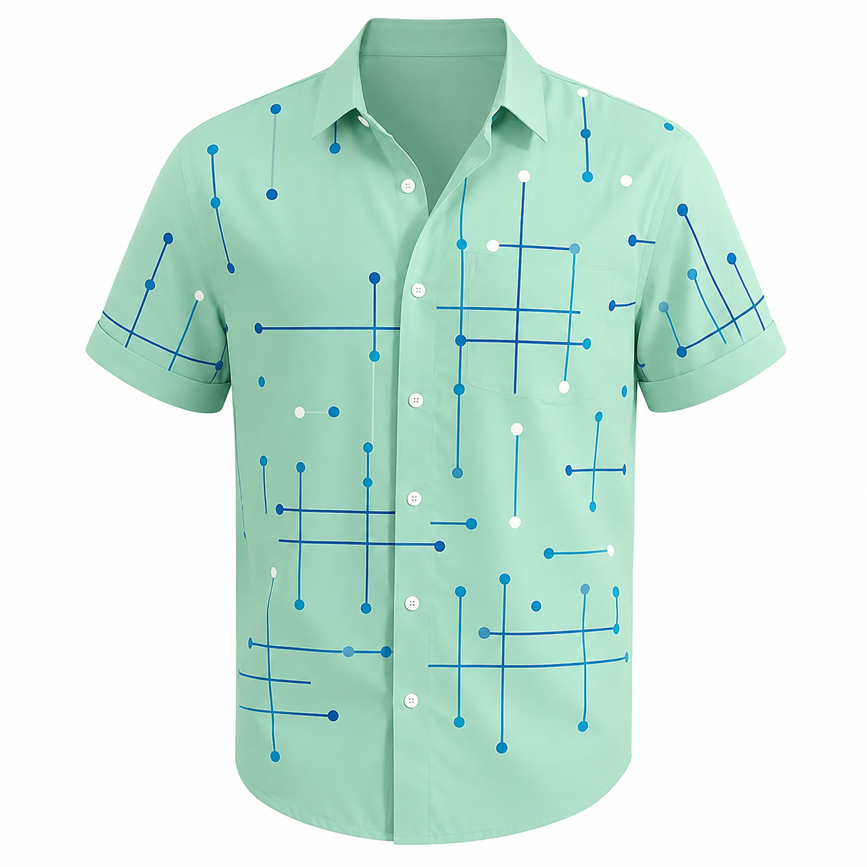 Damiam | Camisa Hombre Aqua