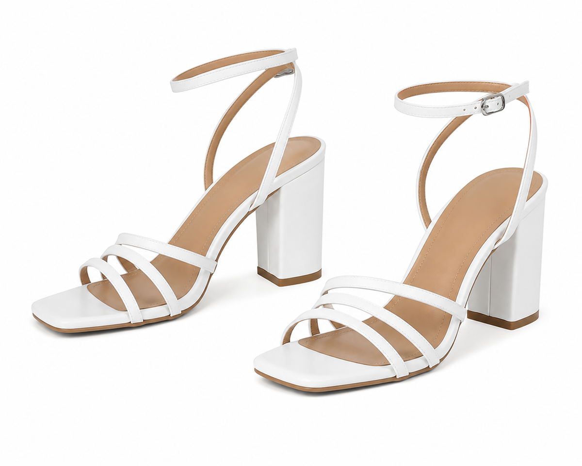 Yisel | Sandalias de Tacón Tiras Cruzadas