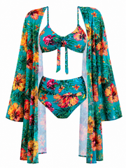 Luisa | Bikini Tres Piezas con Kimono