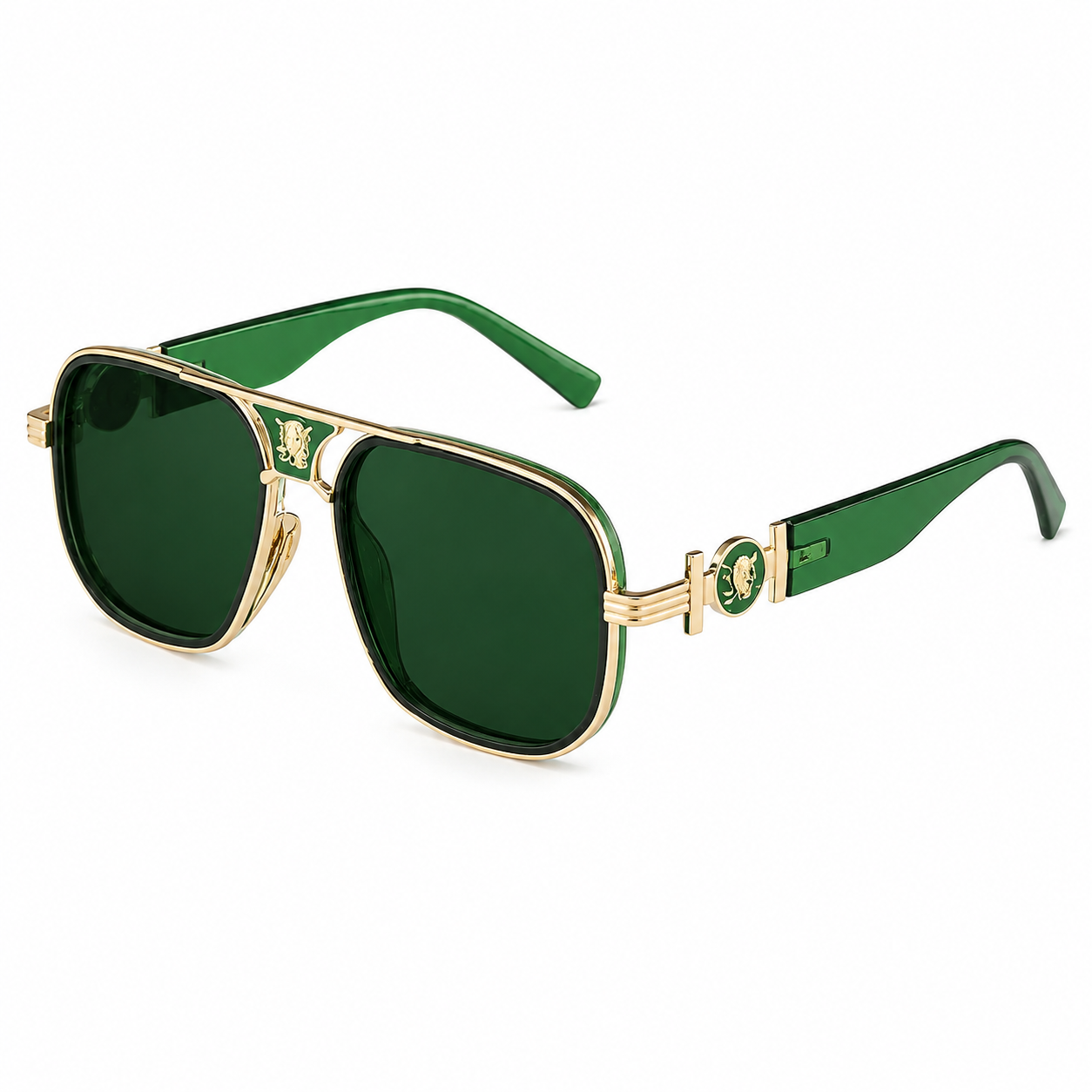 Delux | Gafas de Sol Oversize con Detalles Dorados