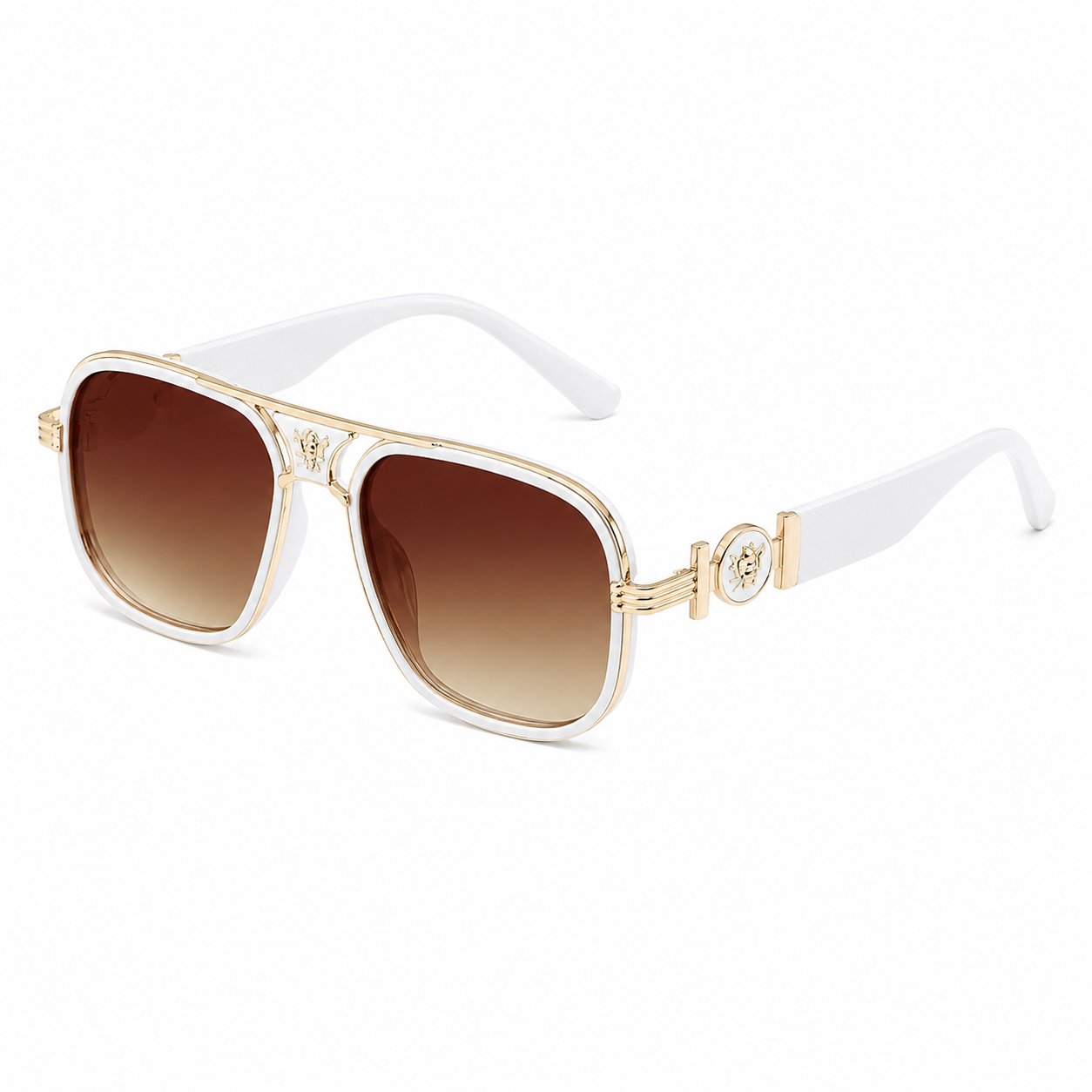 Delux | Gafas de Sol Oversize con Detalles Dorados