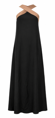 Mariela | Vestido Largo Halter Bicolor
