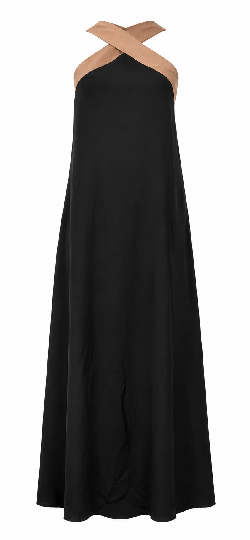 Mariela | Vestido Largo Halter Bicolor