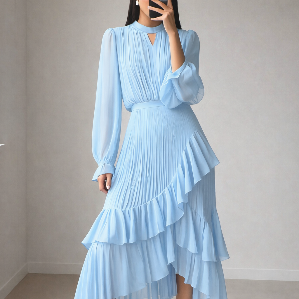Alessia | Vestido Midi Elegante – Silueta Sofisticada