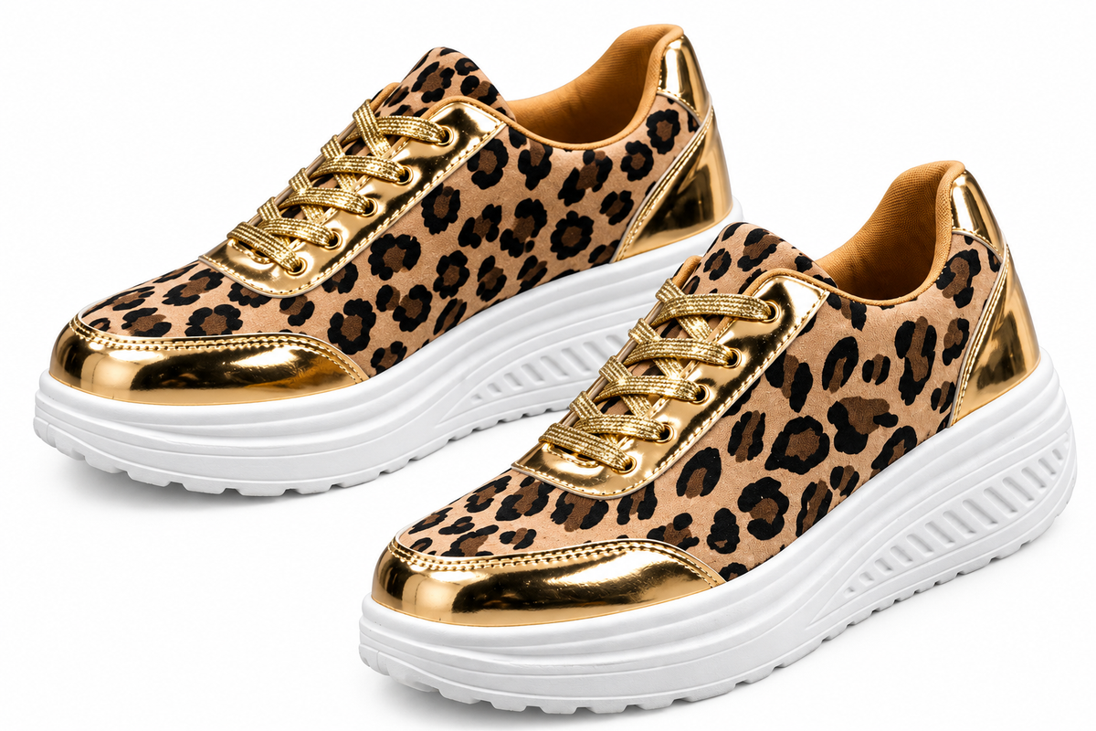 Whitney | Tenis Animal Print Plataforma