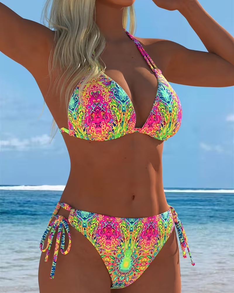 Ivy | Bikini Tropical Multicolor – Energía y Estilo en el Verano