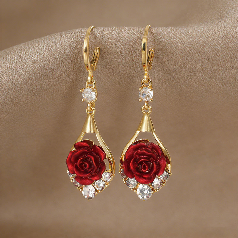 Rosa | Pendientes – Elegancia con un Toque Romántico