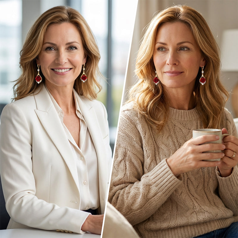 Rosa | Pendientes – Elegancia con un Toque Romántico